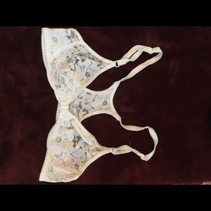 Pretty white lace bra